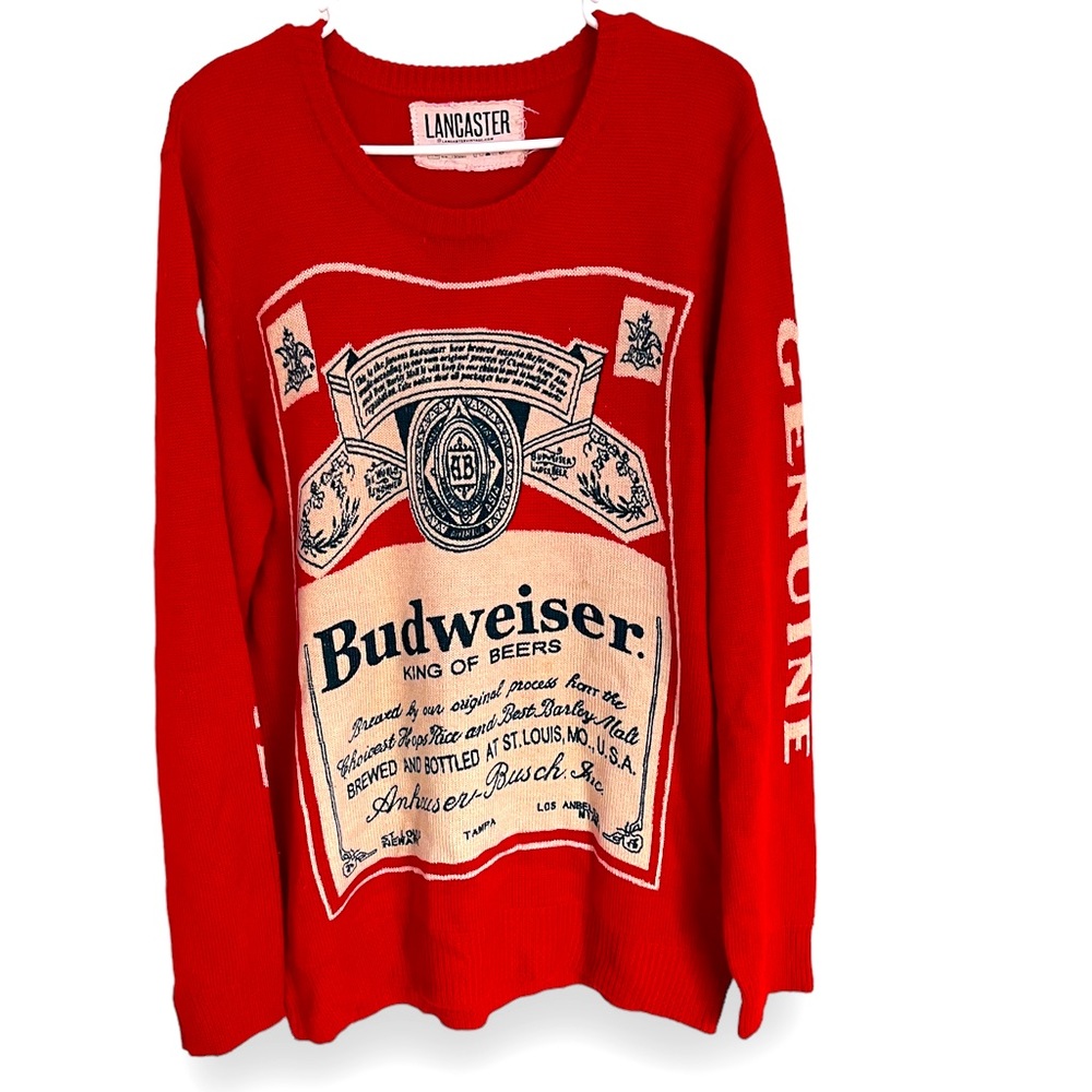 Lancaster Vintage Men’s Budweiser Sweater XL